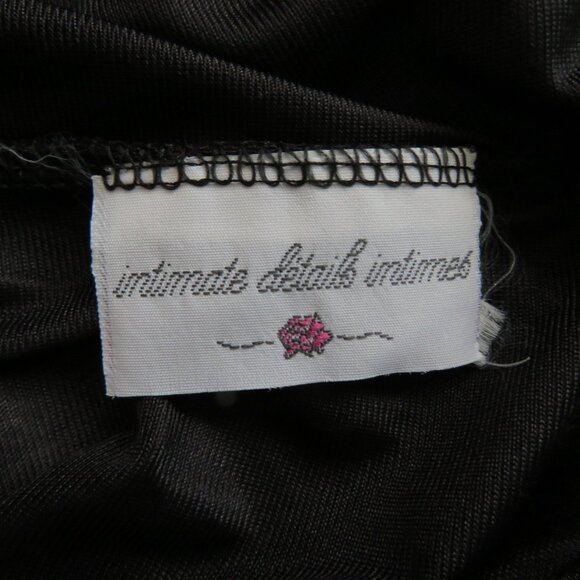 Vintage Black Full Slip With Lace Size 38 - Picture 8 of 9